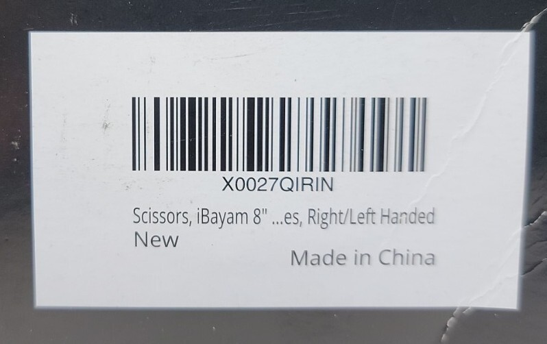 Scissors iBayam 8" Multipurpose Scissors Bulk 3-Pack Ultra Sharp Blade Shears