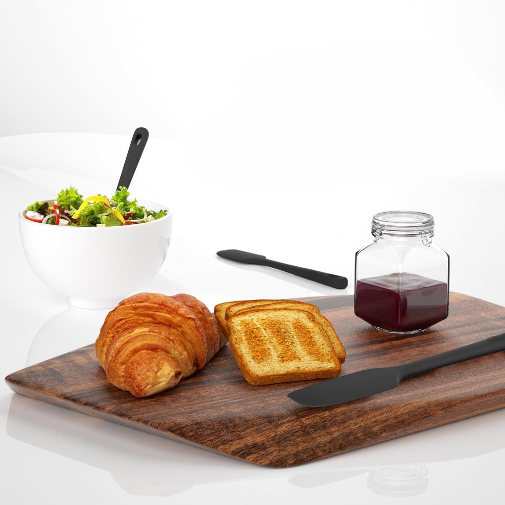 Nonstick Cookware Spatulas, 3Pcs, Grade, Black