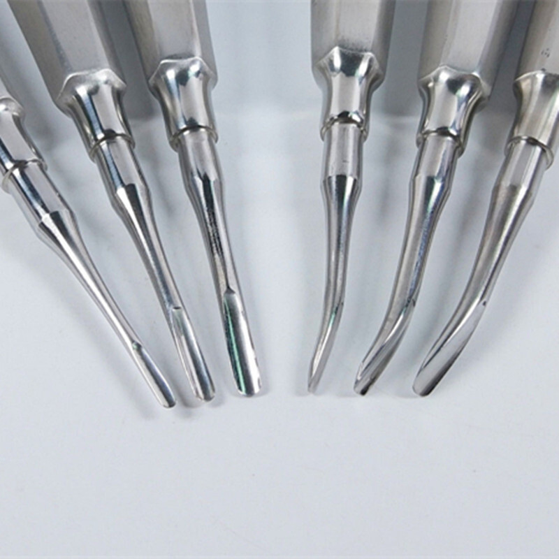 6 Pcs Dental Tooth Extraction Root Elevators #1-6 Set Luxating Luxation Elevator