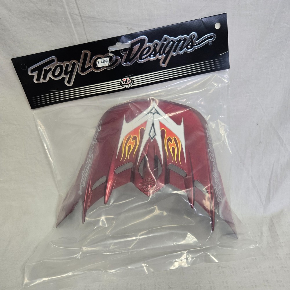 Troy Lee Designs SE Orbit Helmet Replacement Visor Flame Red