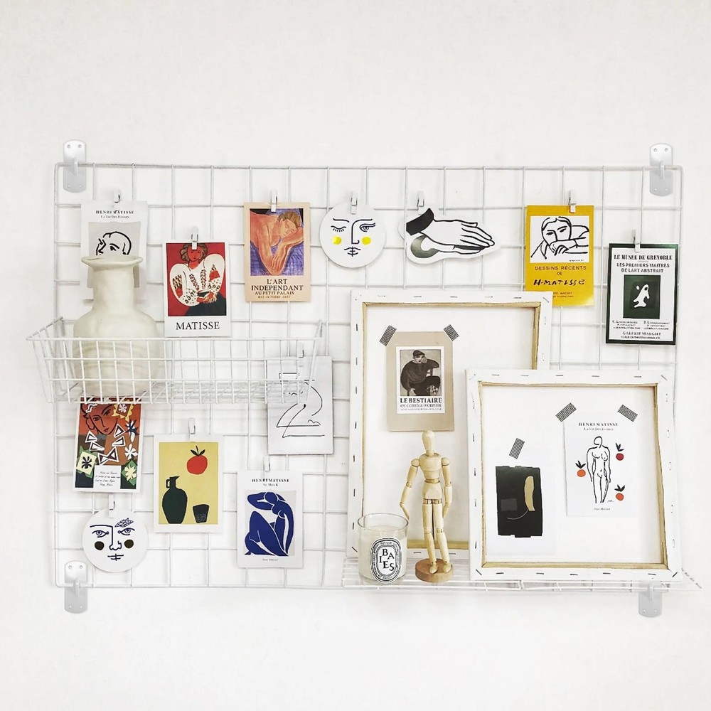 12 PCS Gridwall Mount Brackets For Grid Or Slatgrid Panels Display White