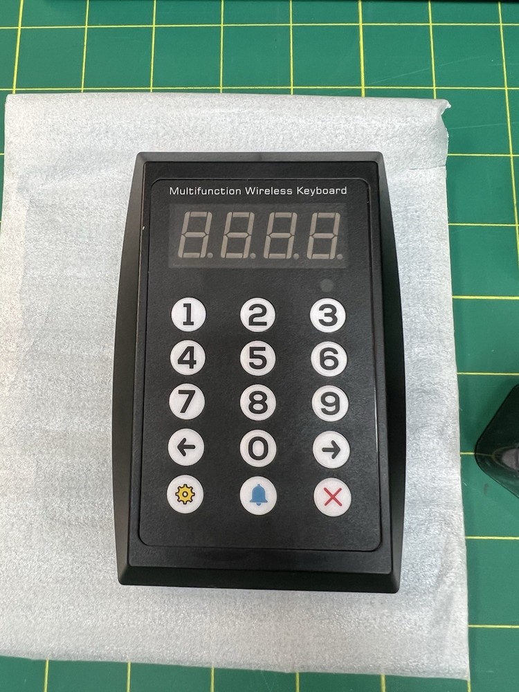 Queue Calling System 4-Digit Wireless Display w/ Keypad Restaurant Pager