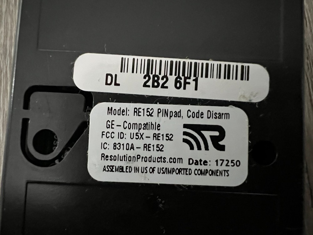 Lot of 5 RE152 GE/Interlogix Compatible Code Keypad