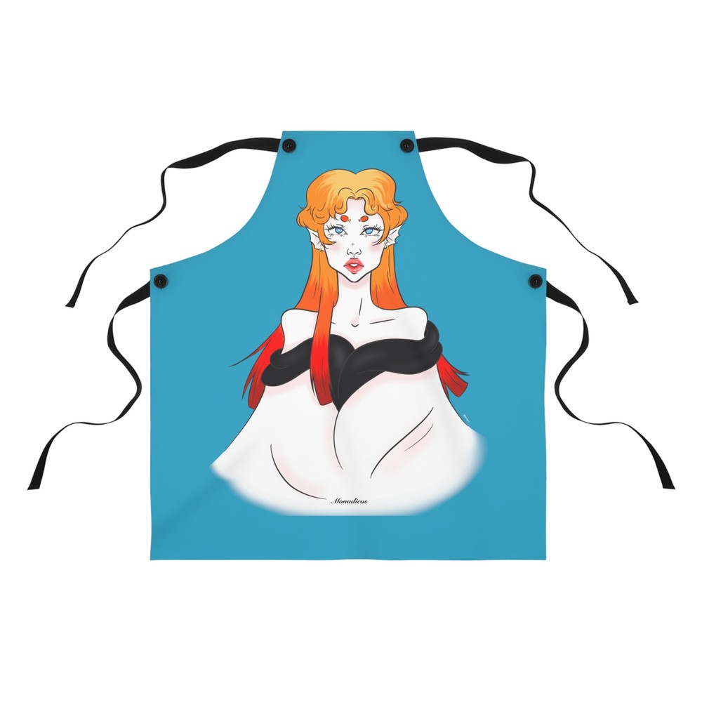 Anna | Turquoise | Apron (AOP)
