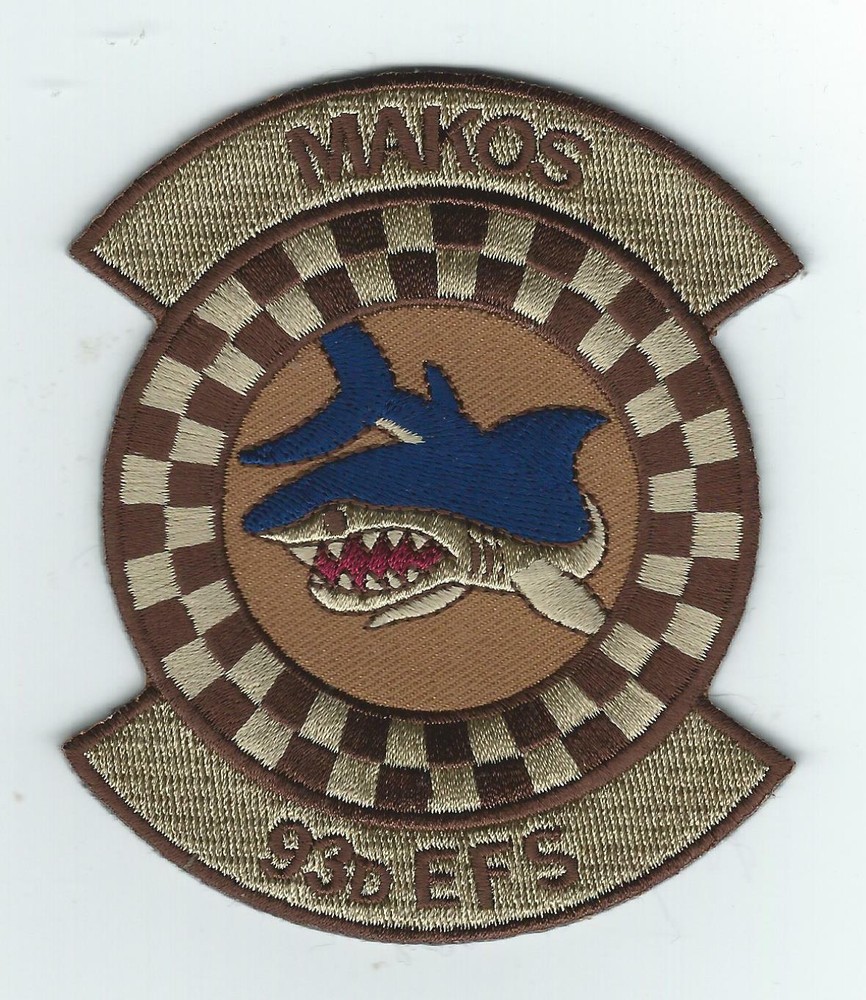 93rd EXPEDITIONARY FIGHTER SQUADRON "MAKOS" DESERT patch