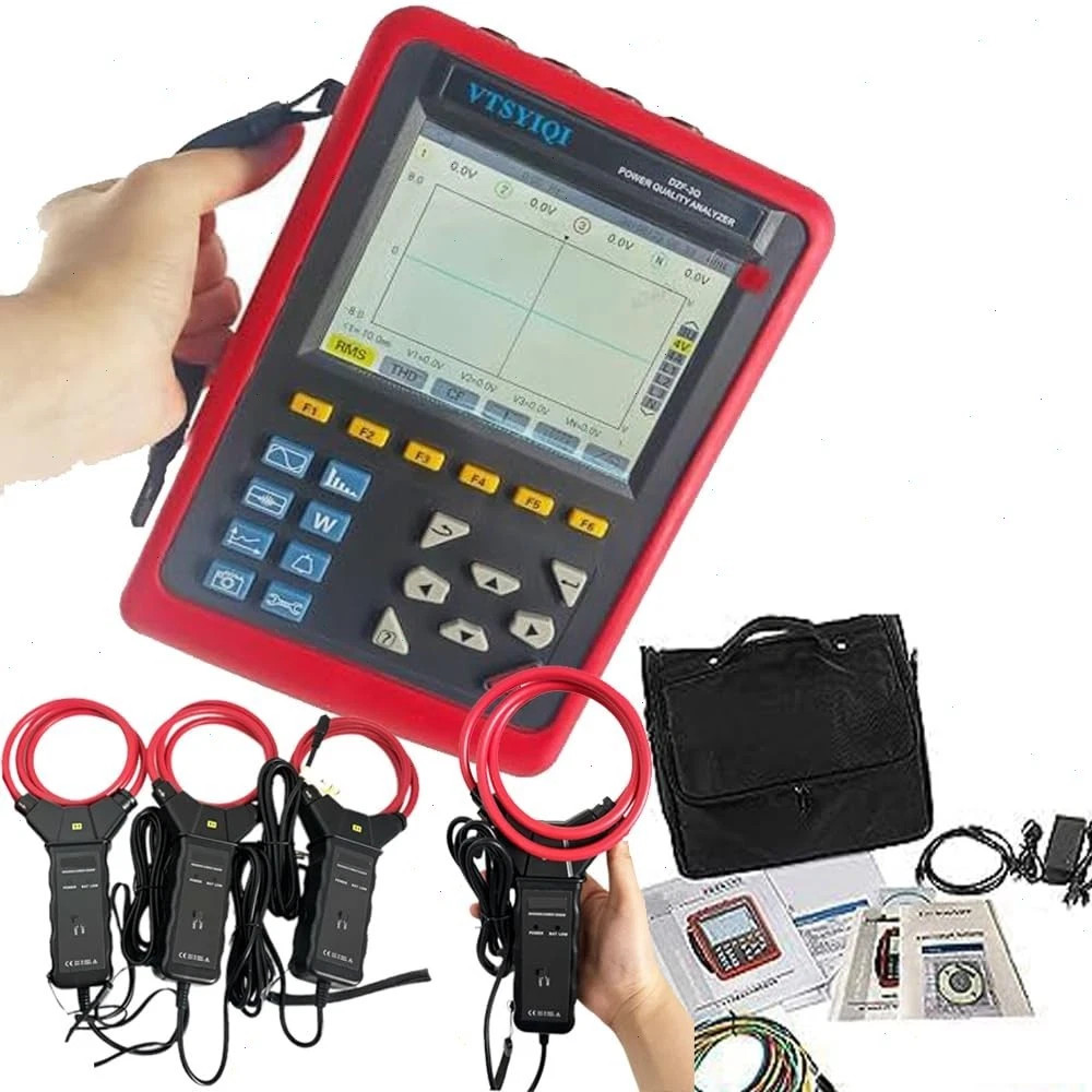 Digital 3 Phase Power Quality Meter with 10A~6000A Transient Record 150 Groups