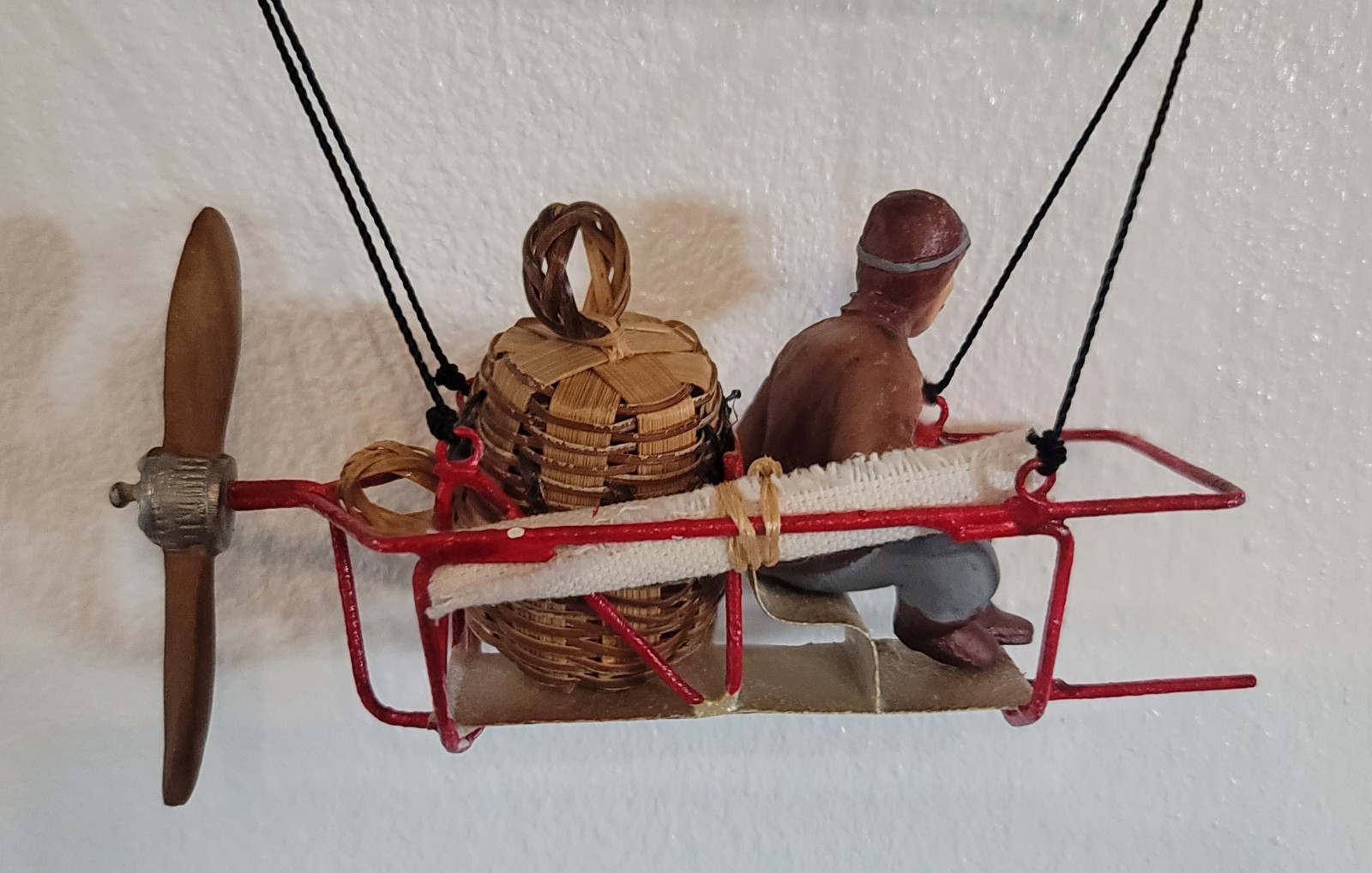 9.5" Steampunk Zeppelin, Airship Blimp Hanging Mobile Pilot Map Basket Propeller