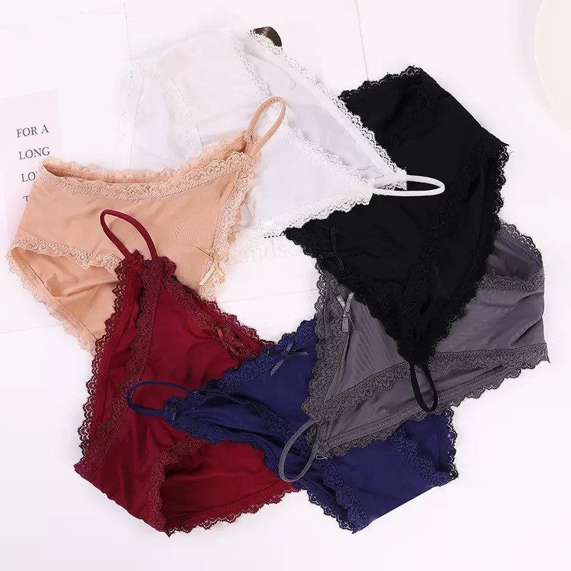 6 Pack Lot Womens Sexy Panties String Bikini Thong Brief Seamless Lace Underwear