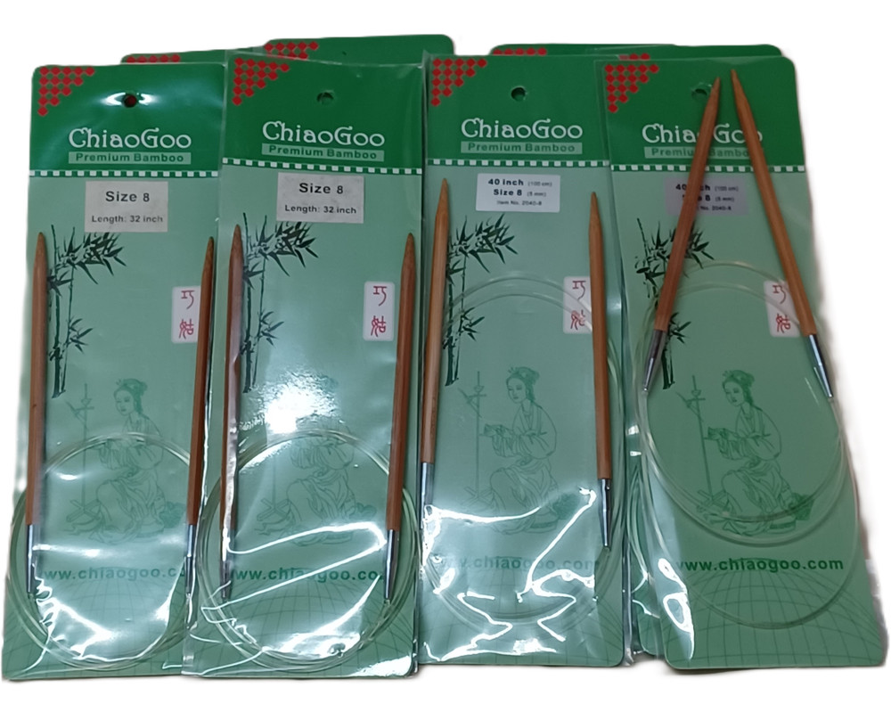 Chiaogoo Bamboo Circular Knitting Needles