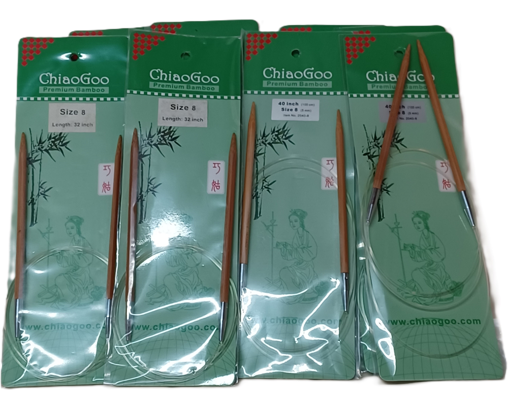 Chiaogoo Bamboo Circular Knitting Needles