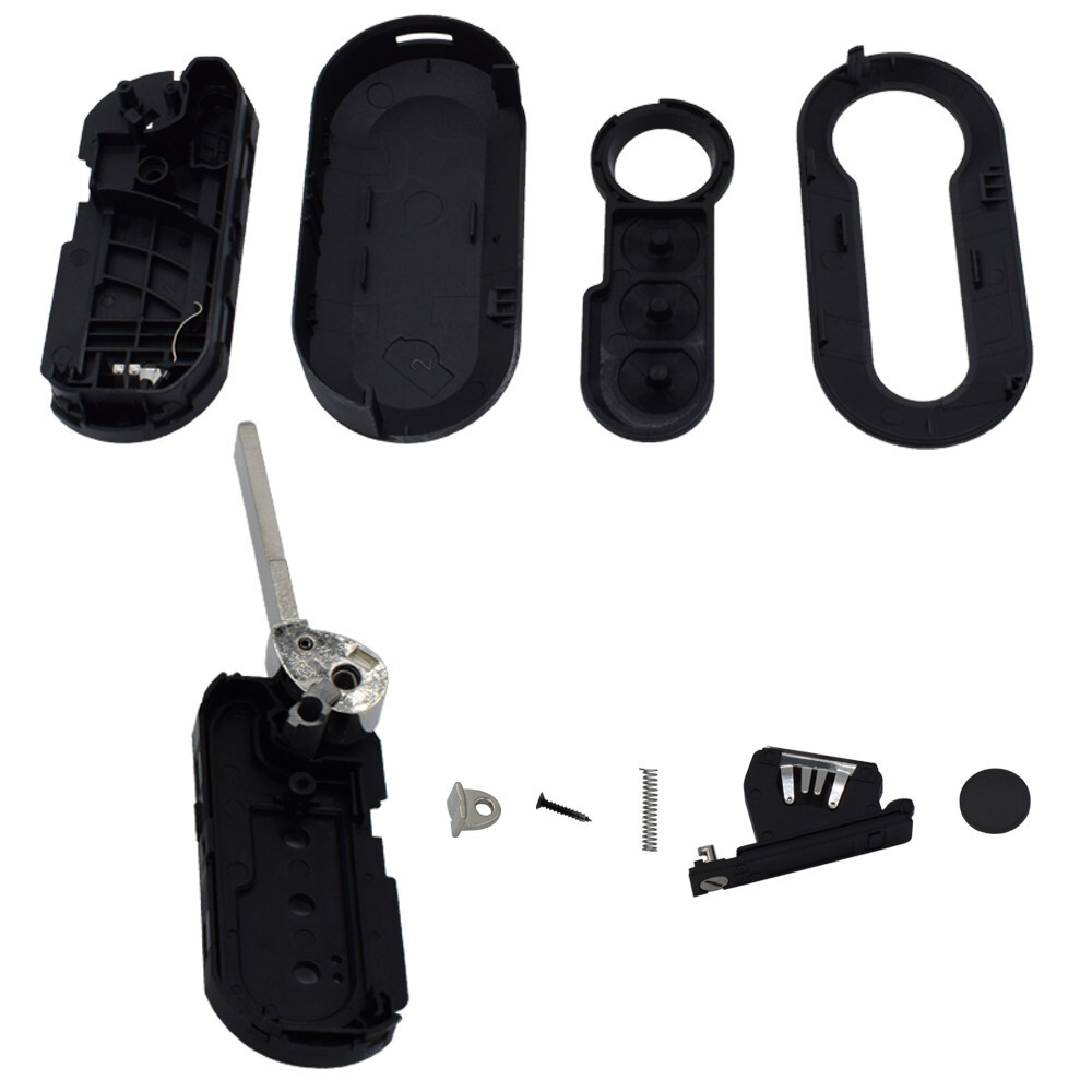Flip Key 3 Button Housing Black NEW