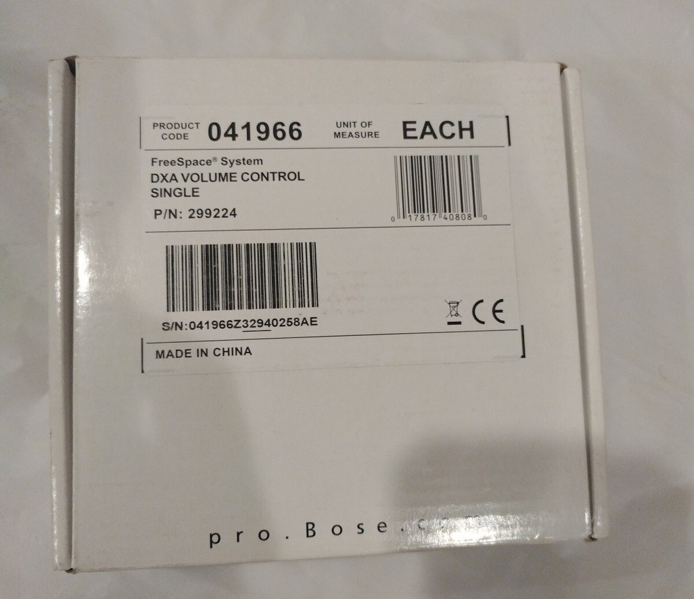 Bose Freespace  Dxa volume control  041966