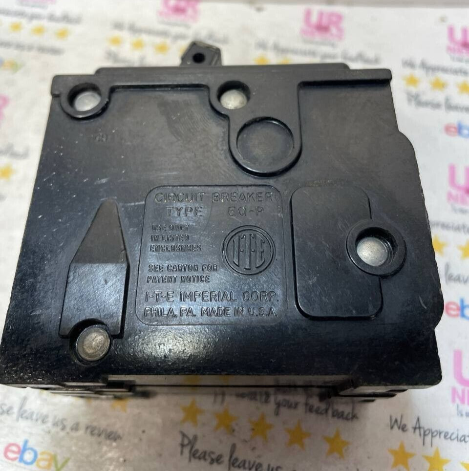 ITE 60 Amp 2 Pole Type EQ-P Circuit Breaker Used