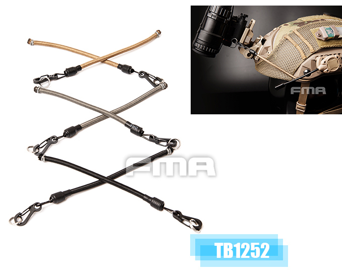 FMA Replacement Bungees Fixed NVG VAS ARC Hook Loop for ACH Helmet