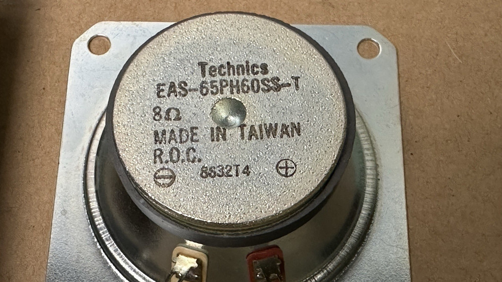 OEM Technics 3” Tweeter Driver EAS-65PH60SS-T Frame Screws Pulled From SB-2660