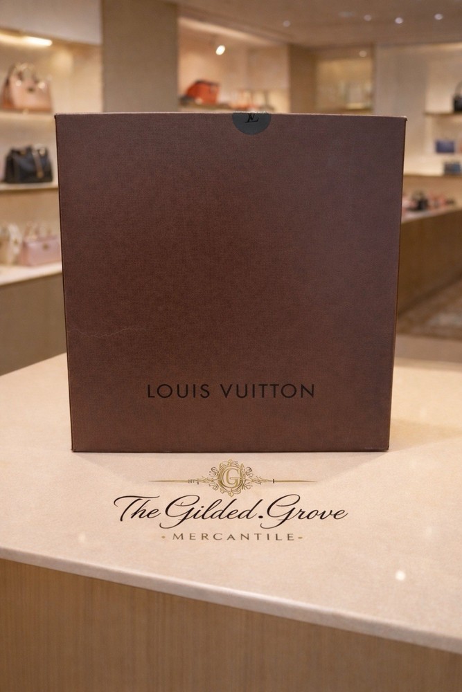 Louis Vuitton Large Gift Box Authentic LV Brown Rigid Storage Presentation Box