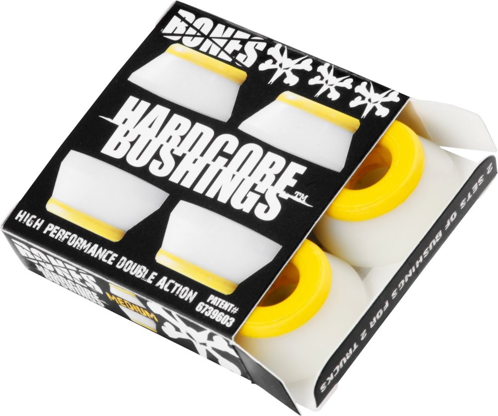 Bones™ Wheels Hardcore Bushings Medium White Durometer: 91A (Medium),