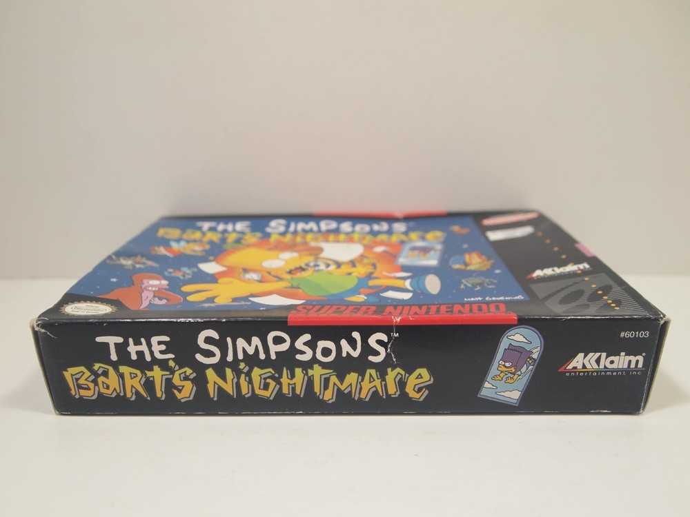 The Simpsons Bart's Nightmare (Super Nintendo | SNES) Authentic BOX ONLY