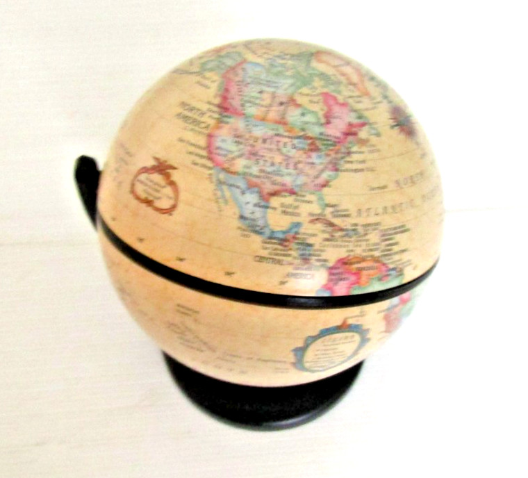 Two-Axis Desk Mini Globe by Replogle 4.5"W x 5.5"H 2001