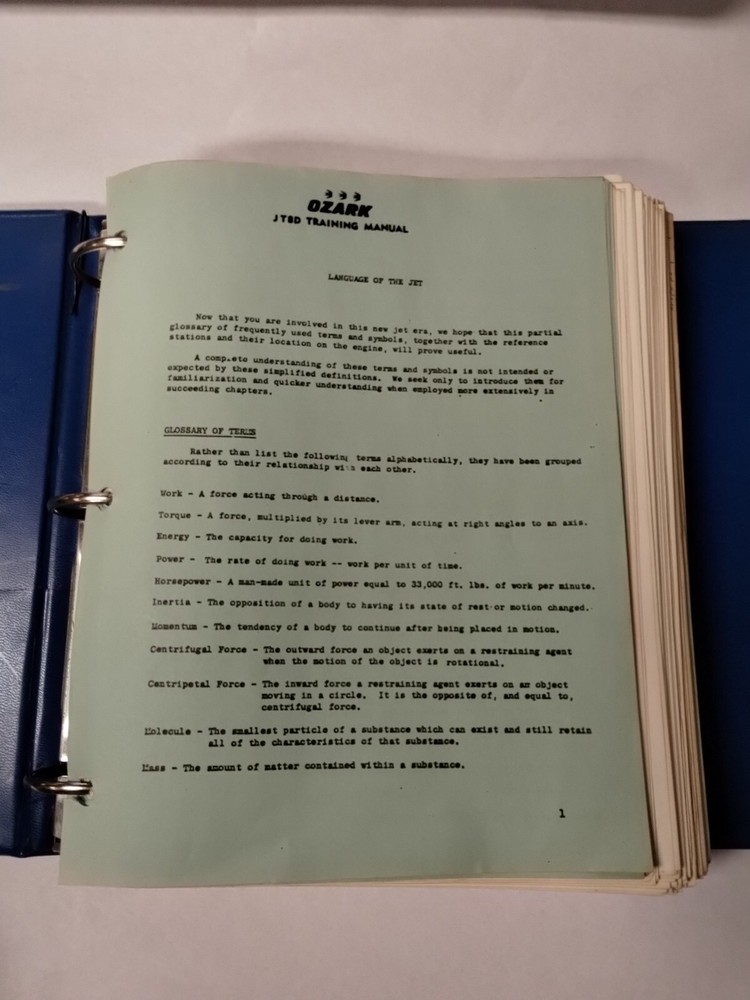 Douglas DC-9 JT8D Maintenance Training Manual for Technicians