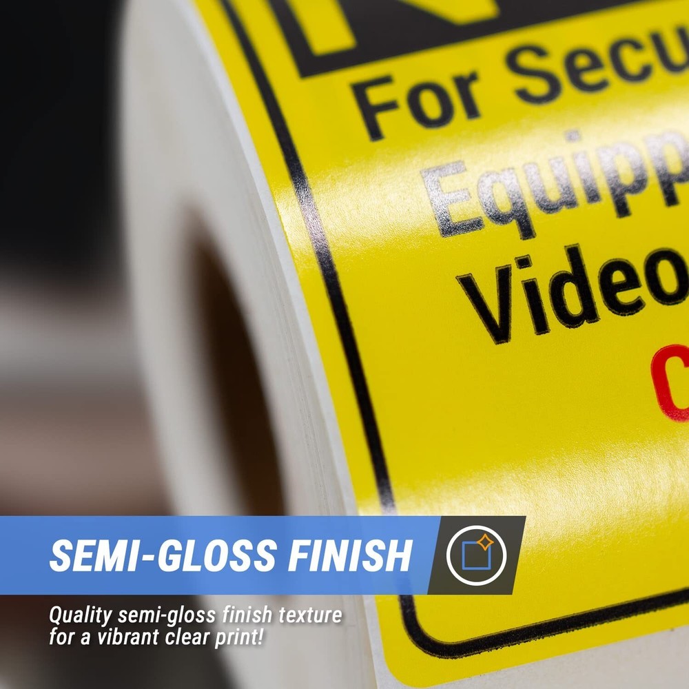 OfficeSmartLabels - 4"x2" [Caution When Opening with Sharp Object] in Alert R...