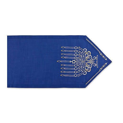 DII Hanukkah Menorah Table Runner 68"