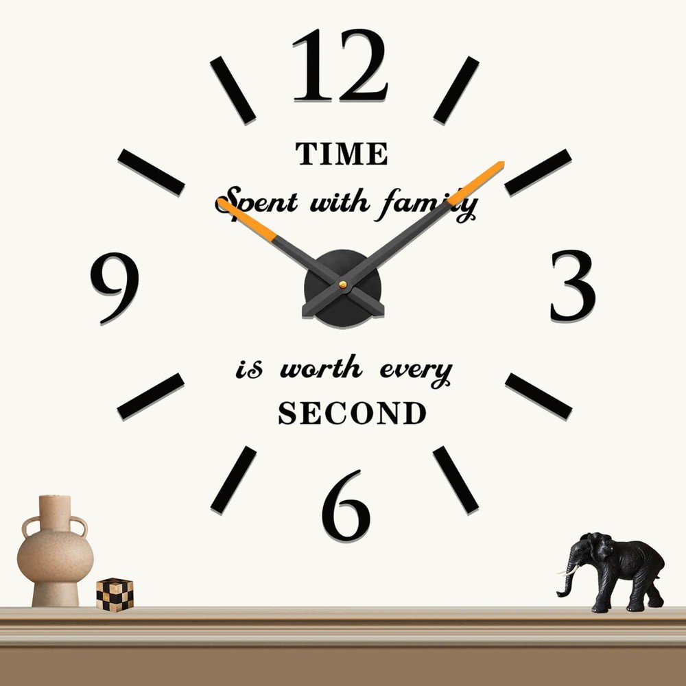 Large Wall Clock for Living Room Decor