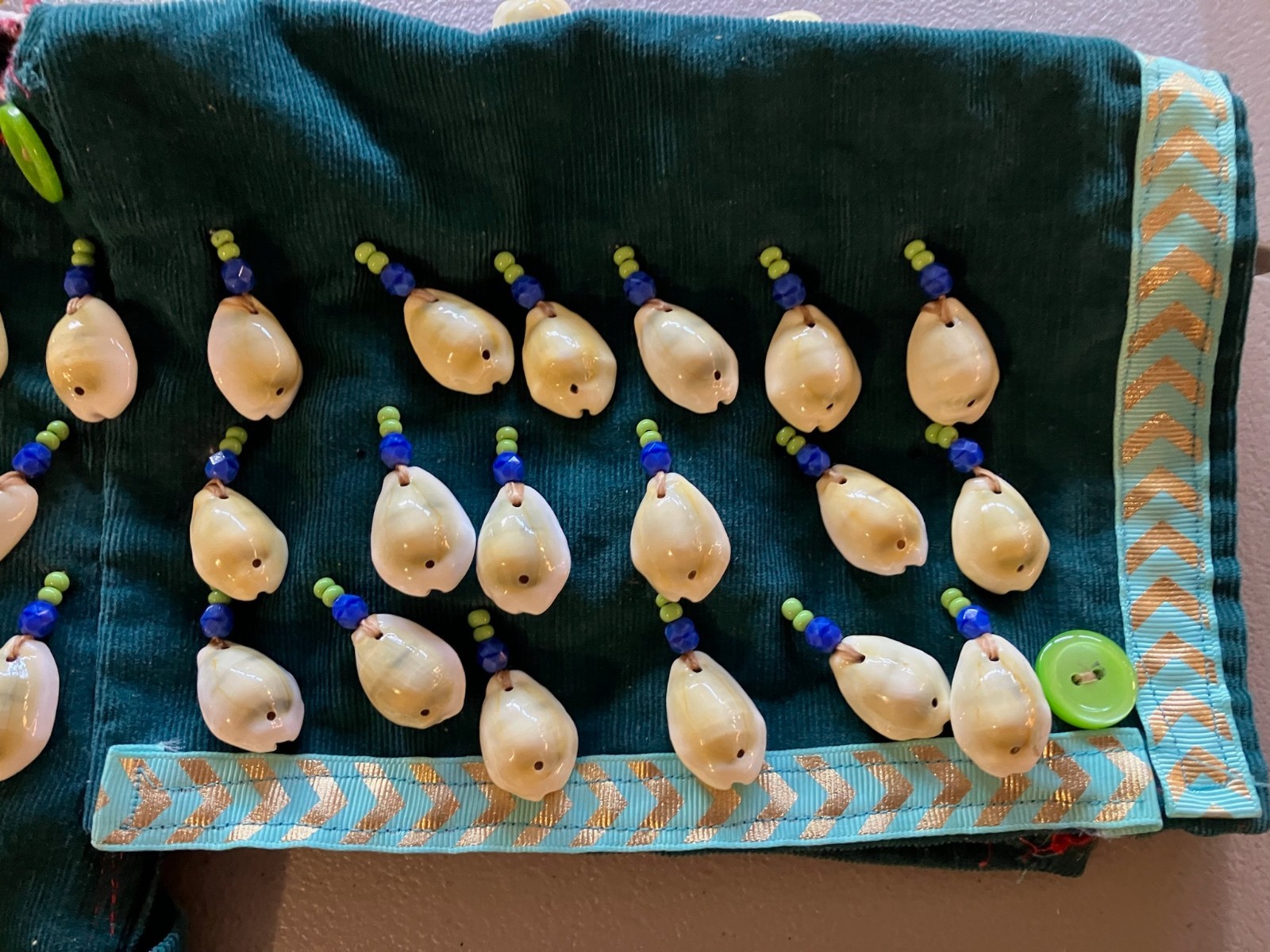 Vintage Native American Indian Plateau Girl Woman Fringe Shell Adornment Dress