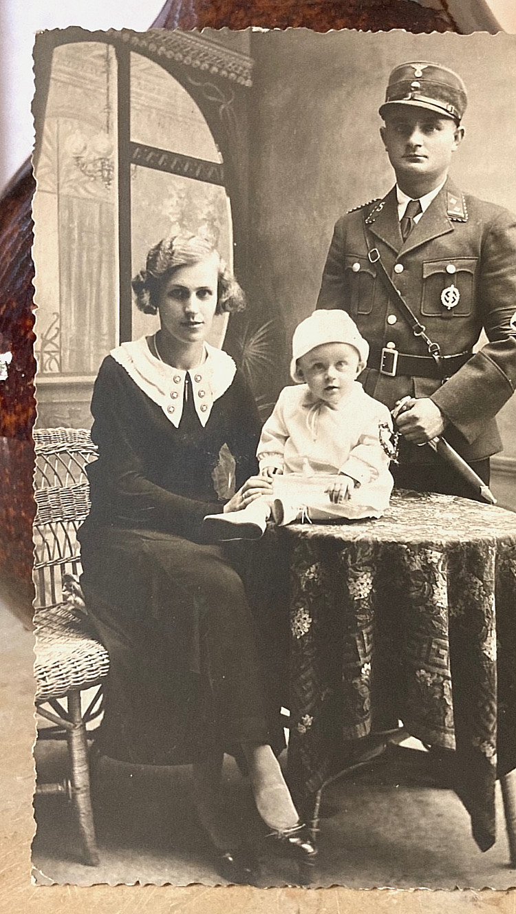 PRE-WW2 GERMAN STORM DIVISION LEADERSHIP SCHOOL STUDENT PHOTO POSTCARD RPPC 1933