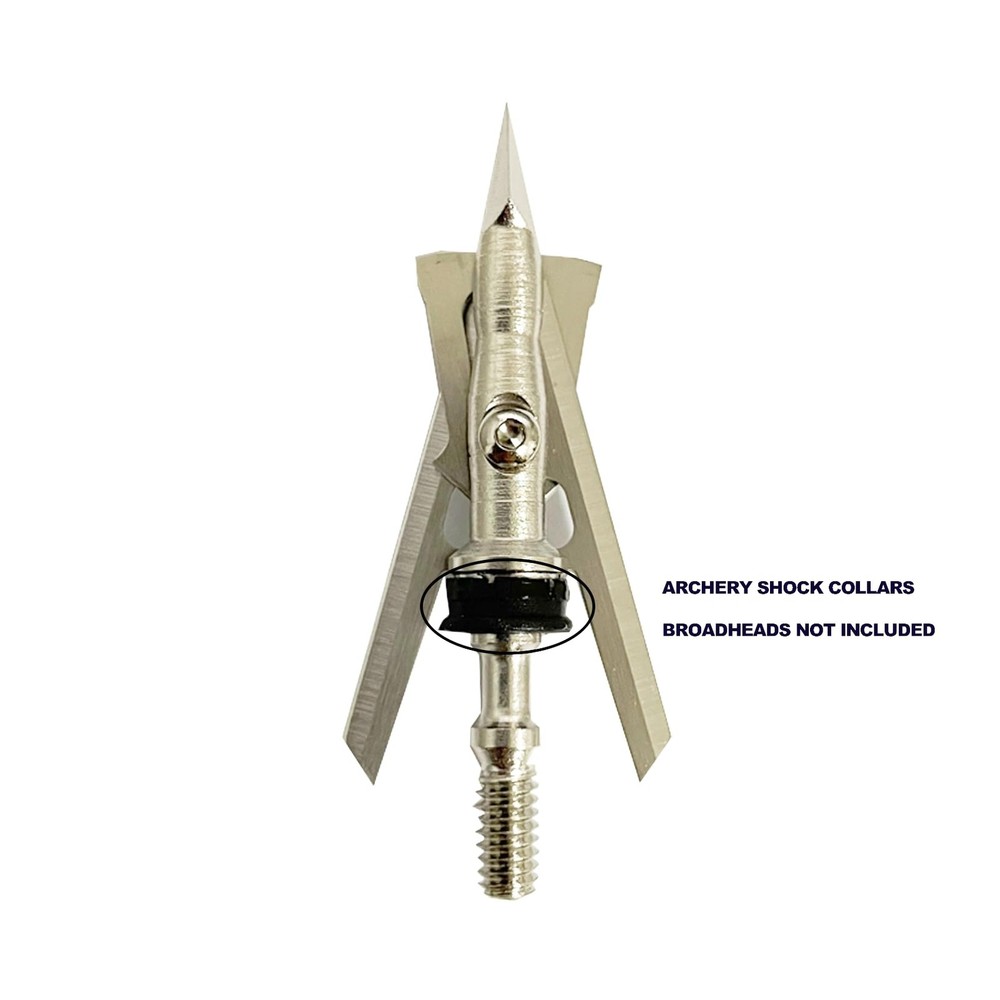 e5e10 100 PCS High Performance Replacement Shock 100pcs Collar, Black