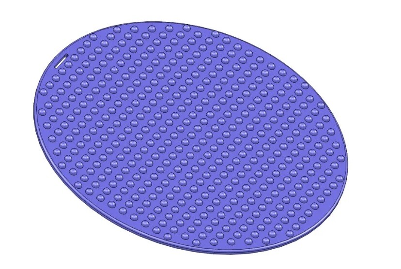 Sensory Seat Pad Blue 12” W Strap