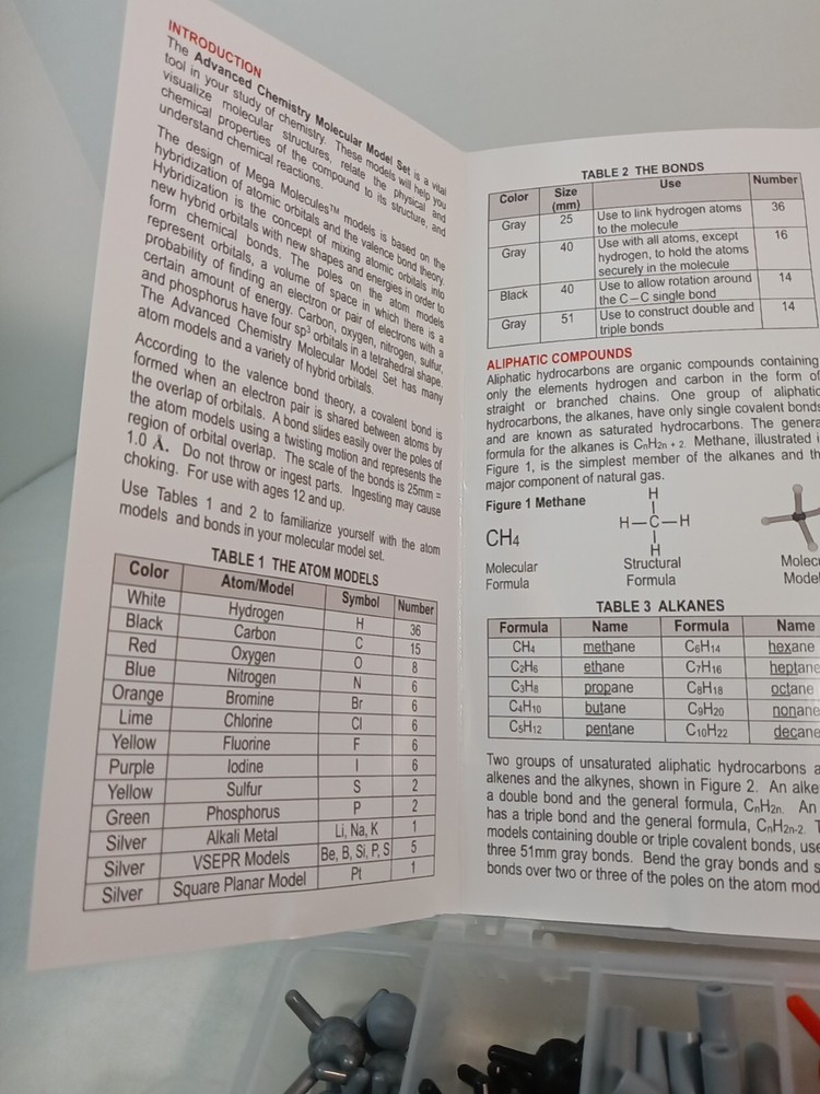 Mega Molecules M Advanced Chemistry Model Set 2nd Edition Learning Toy Set