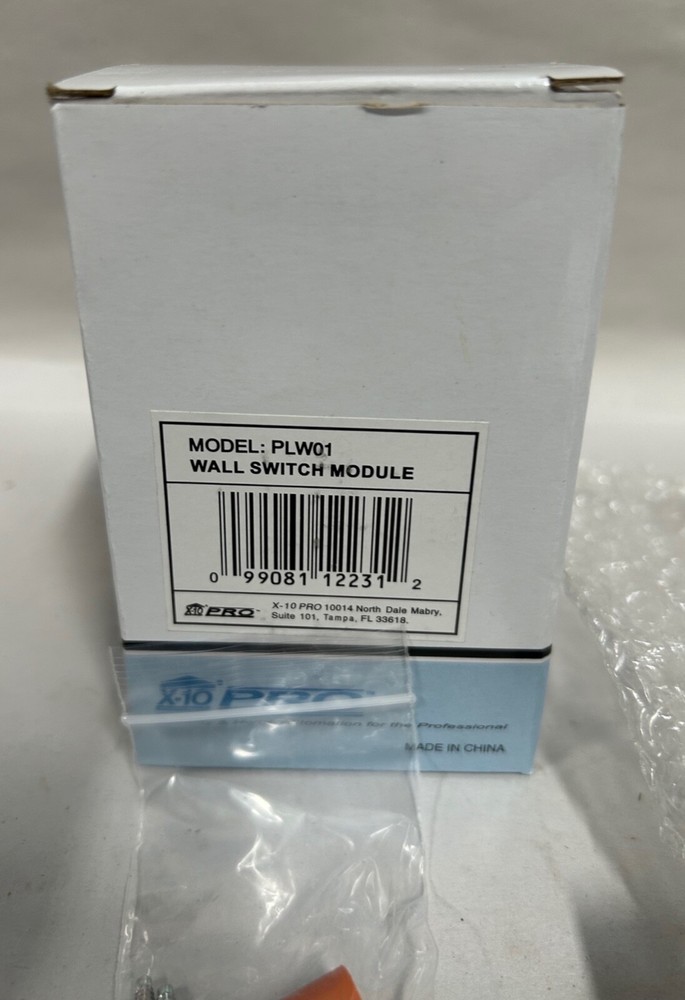 UNUSED X-10 PRO PLW01 Home Automation Wall Switch Module (A5)