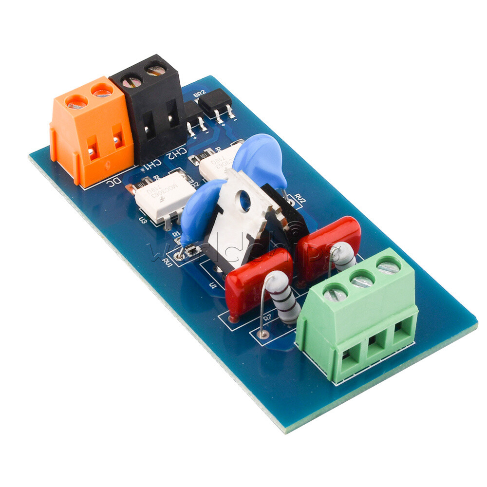 AC80-230V 2 CH Non-contact Solid State Relay Module Optoisolated PLC Amplifier