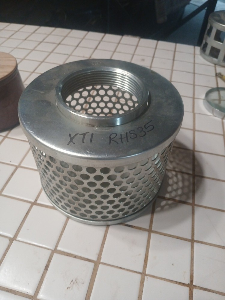 NOS Universal 3.4" Round Hole Trash Pump Strainer