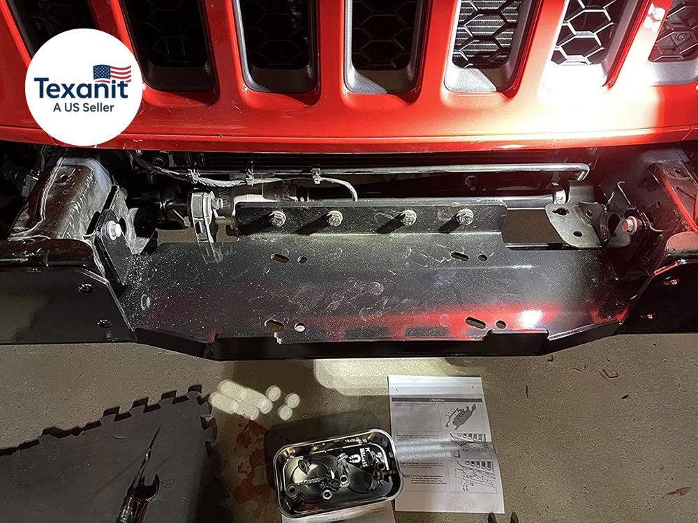 Winch Mounting Bracket Kit 13,000Lbs Front Bumper Winch Mount Plate Bracket Comp