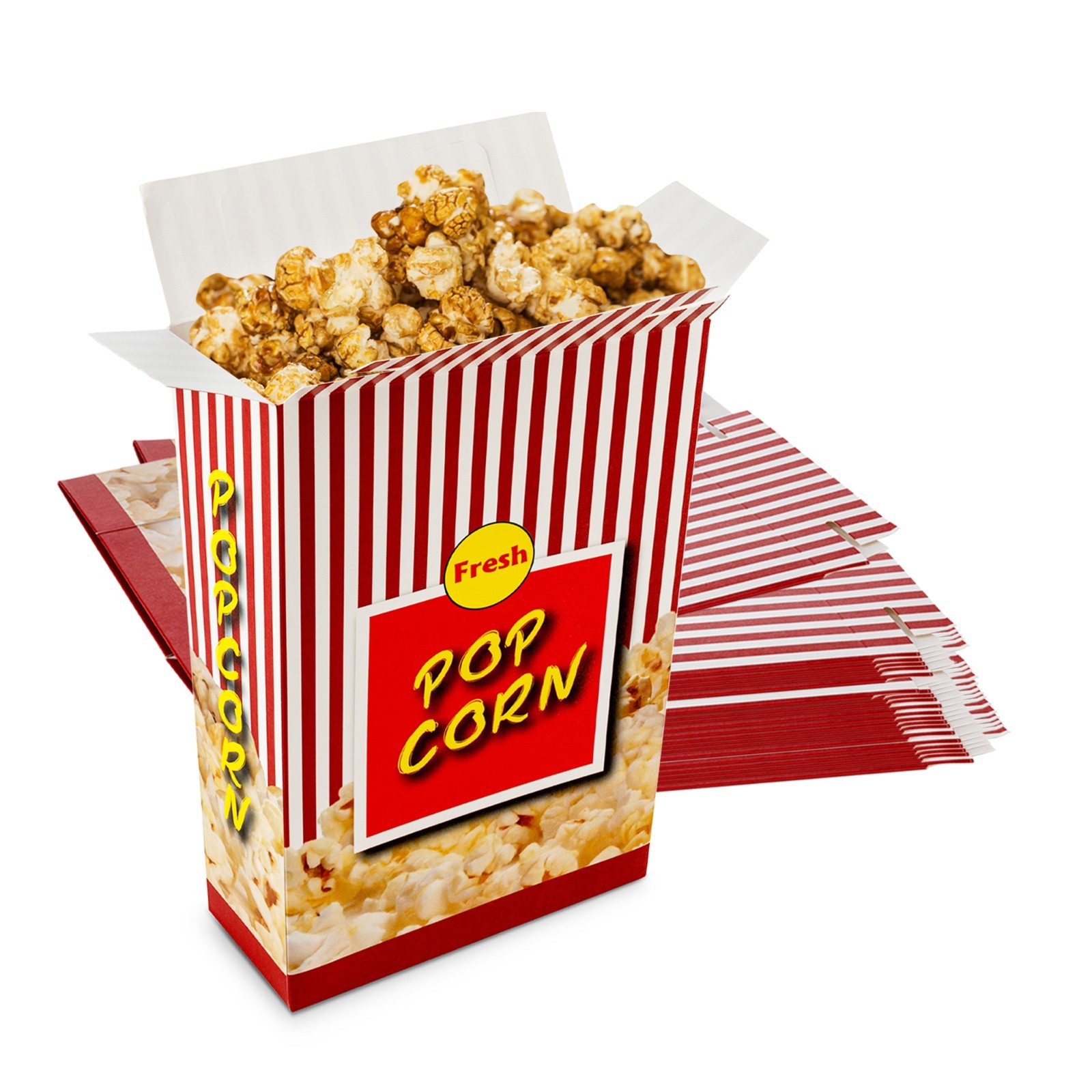 MT Products Popcorn Boxes for Party 1.8 oz - Popcorn Buckets #3.5 - Pack of 25