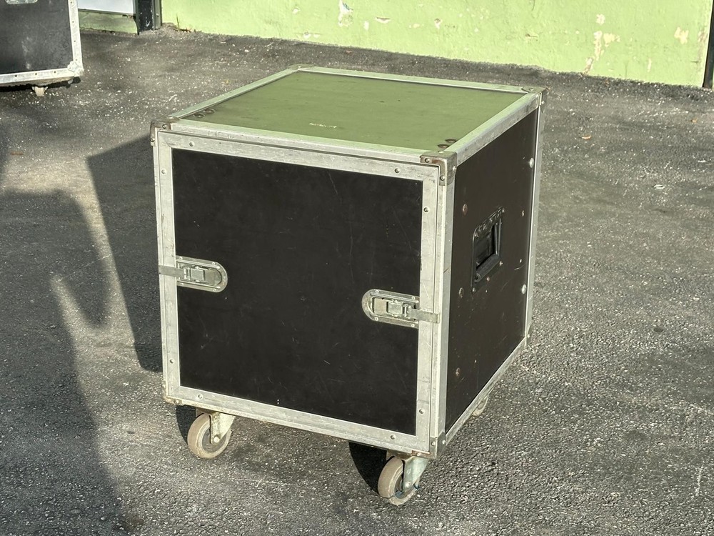 2 Compartment Speaker Trunk Case with wheels #603 (One)THS
