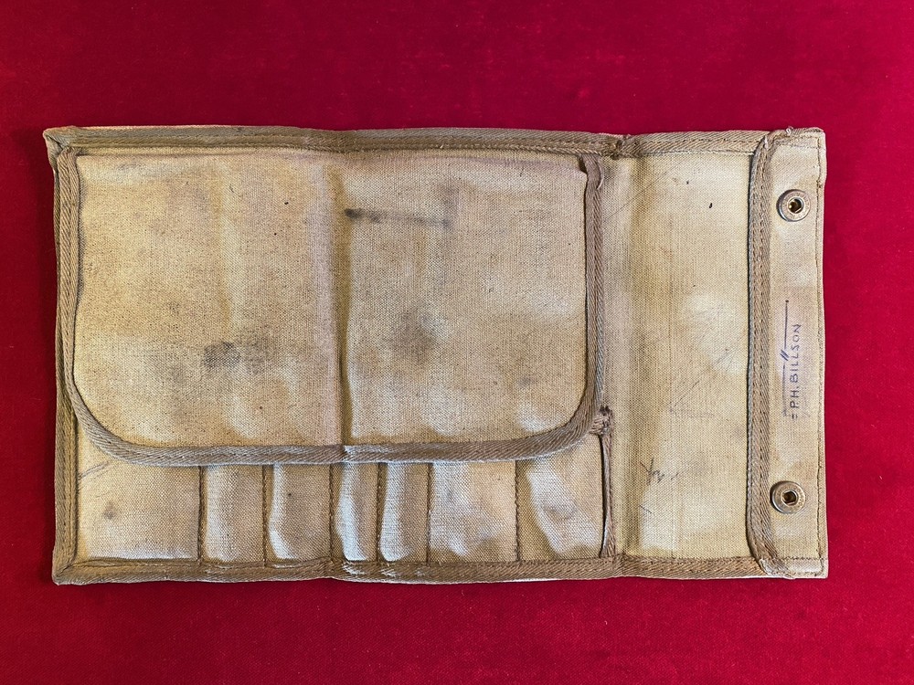 WW2 British Army Canvas Technical Drawing Set Compasses Maps Plans Artillery