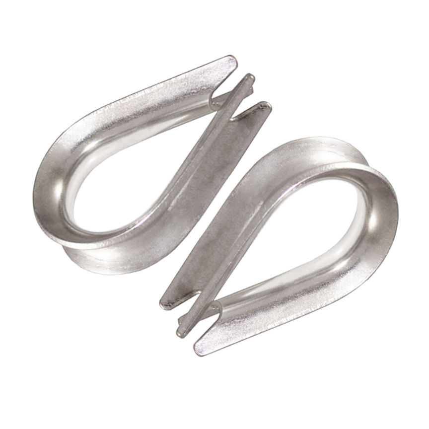 25 ea Galvanized Wire Rope Thimbles, Heavy Duty 3/8"