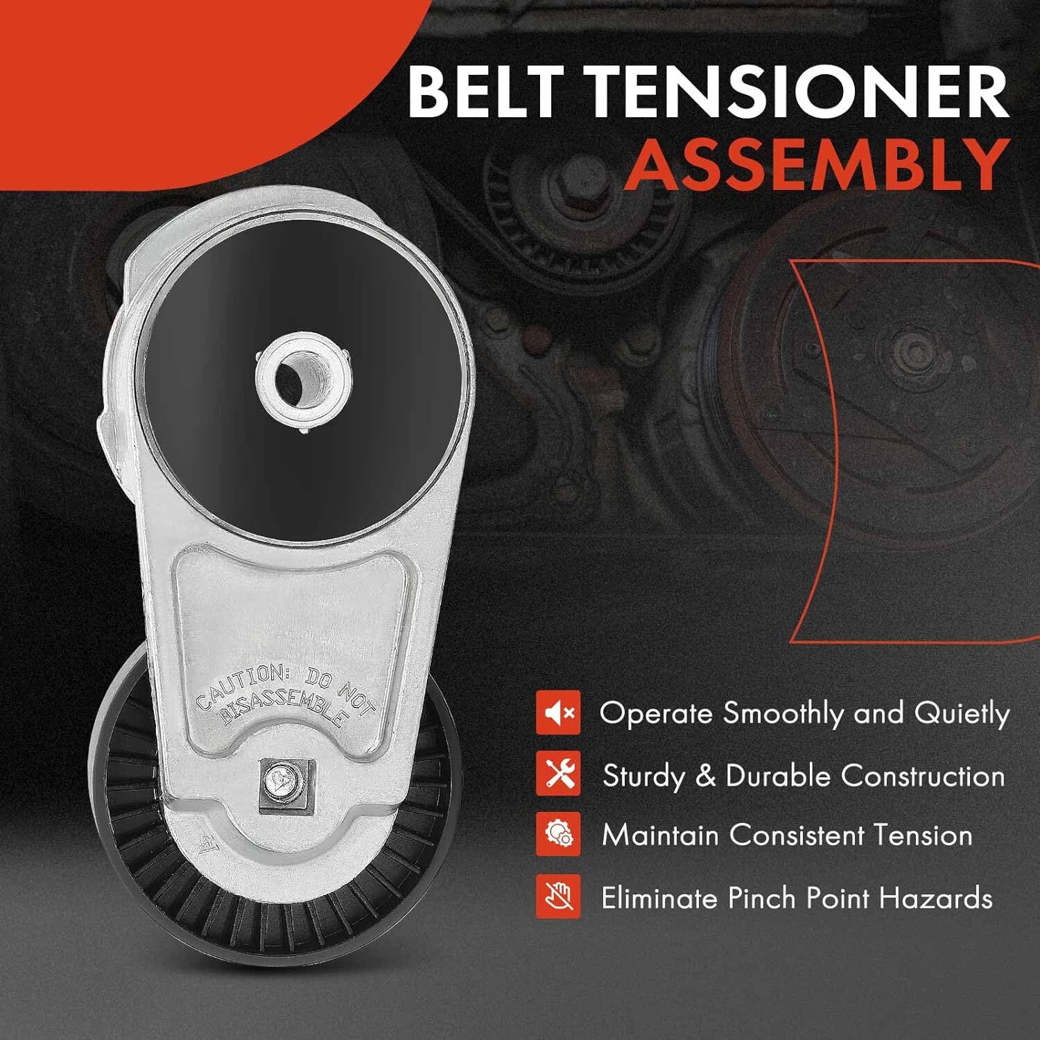 90K-39282D Drive Serpentine Belt Tensioner Idler Pulley Kit For Chrysler Dodge