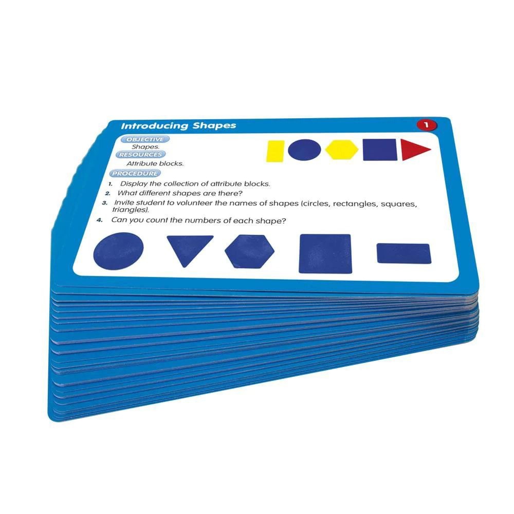 NWT Junior Learning 50 Attribute Block Activity Card Set. JL323