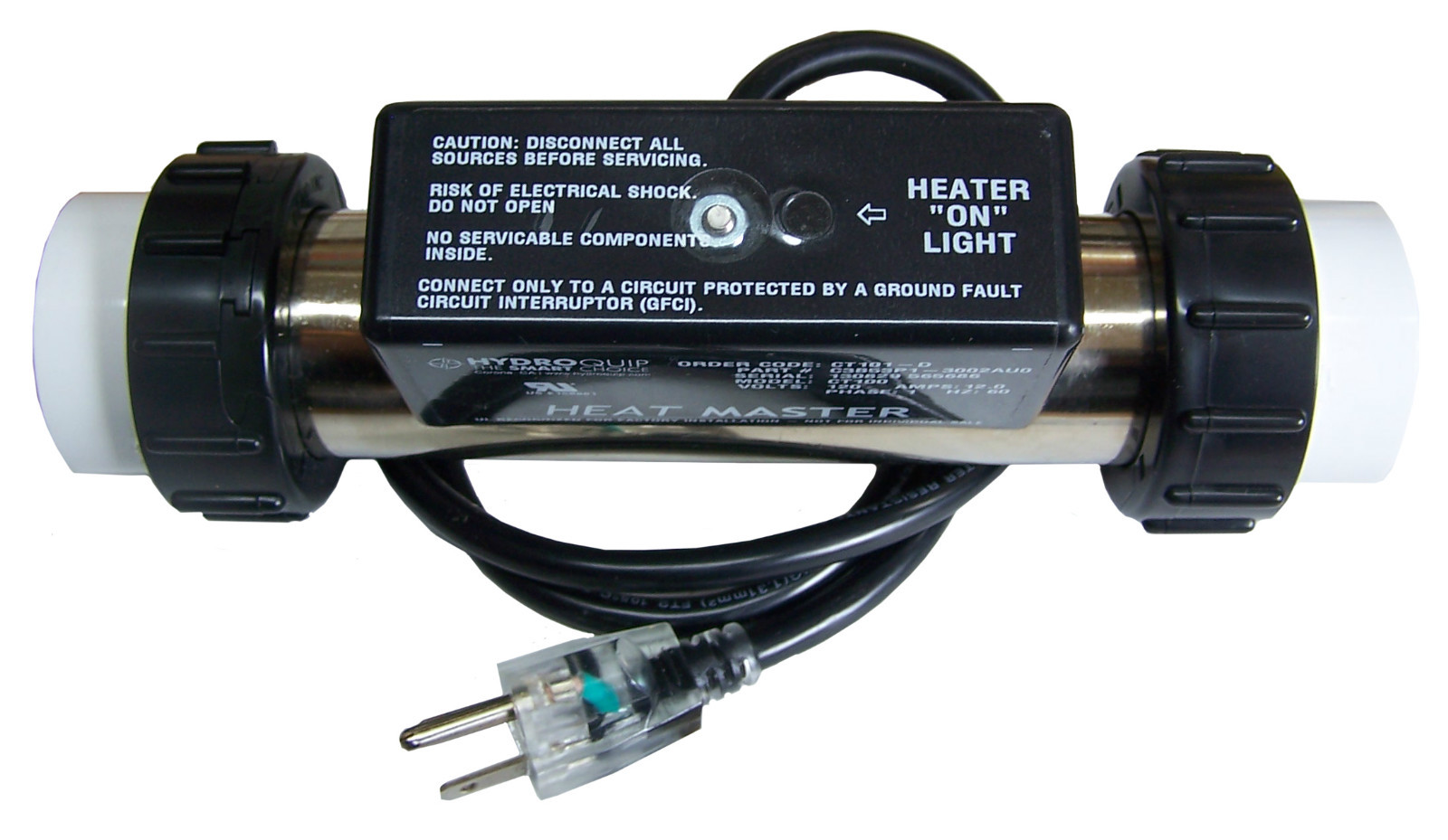 Jetted Bathtub Heater - Hydro-Quip - Heat Master (VAC) - 1.5KW Output, 120volts