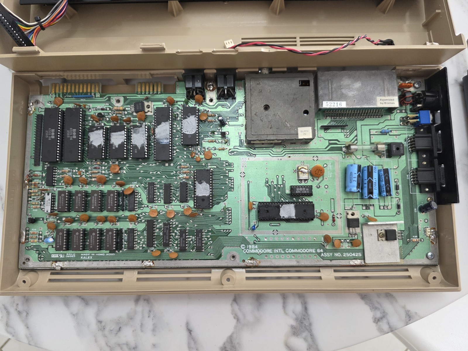 Commodore 64 Vintage Computer With Power Supply - Powers On *Please Read Desc.*