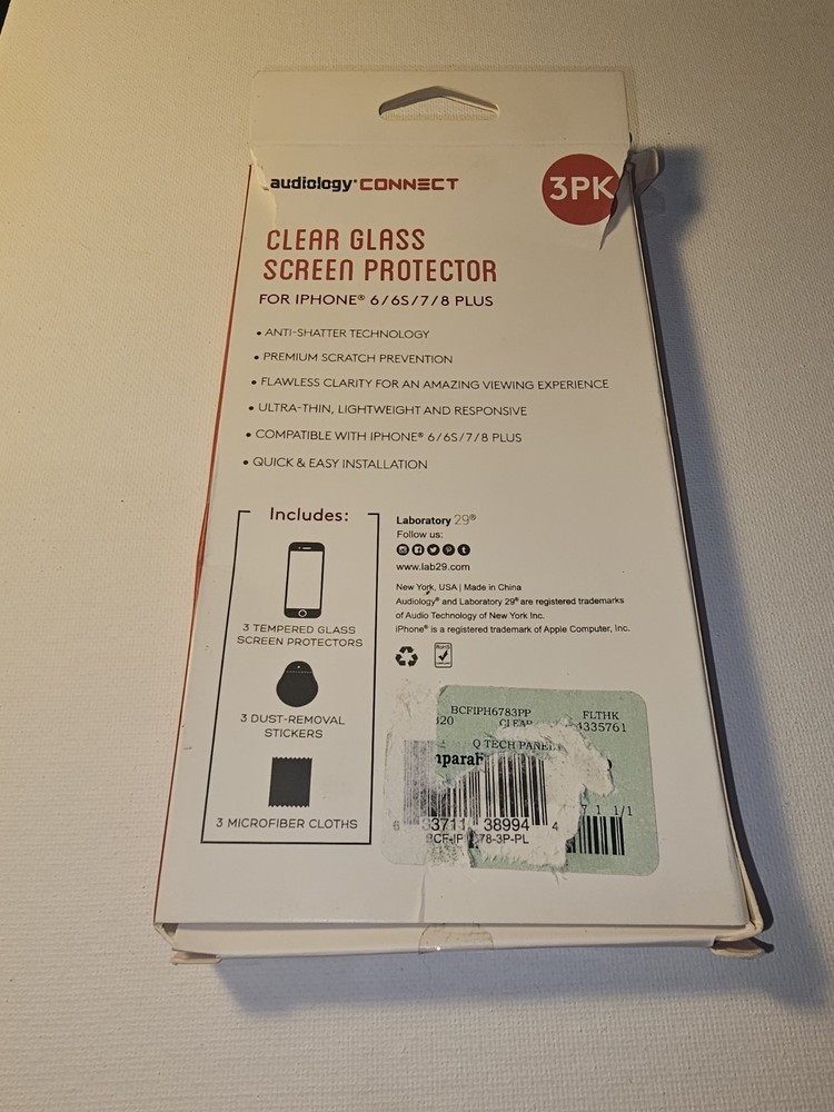 Glass screen protector Clear iPhone 7 and 8