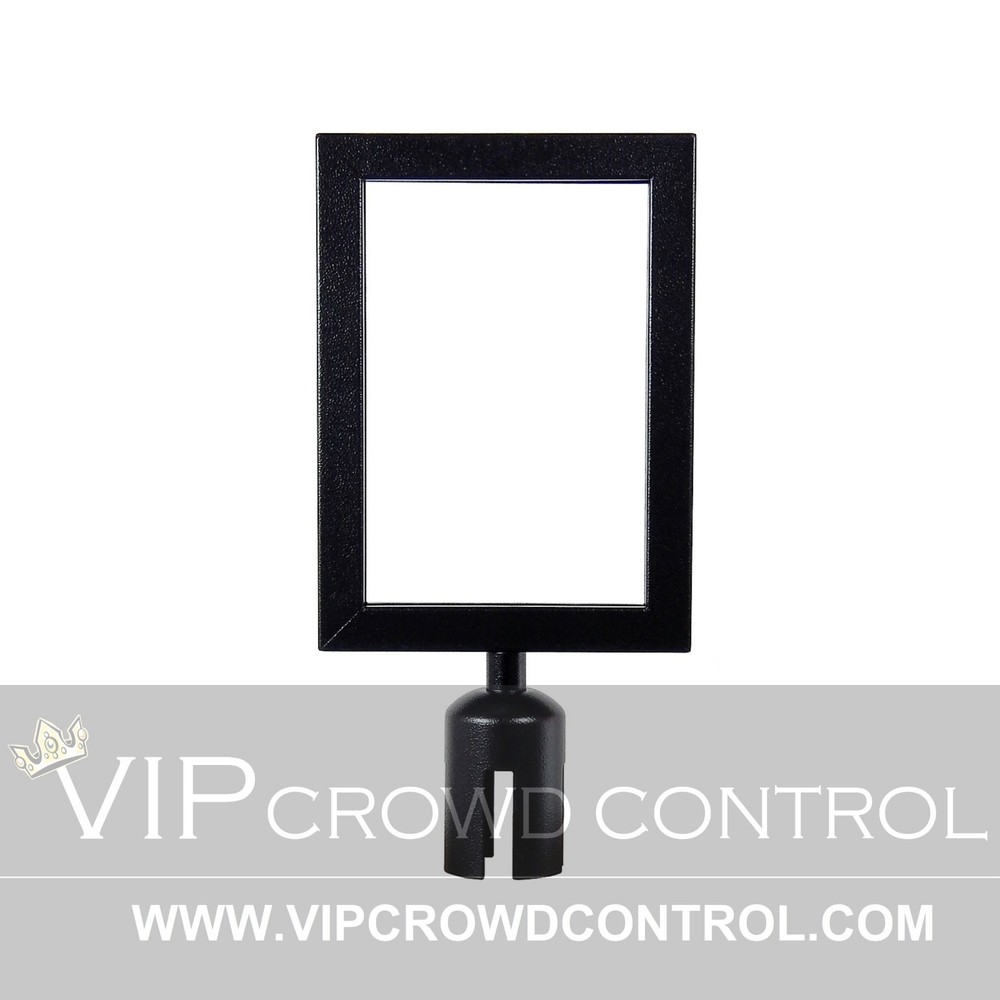 Retractable Stanchion by VIP Crowd Control, 6 posts + sign frame + wall bracket