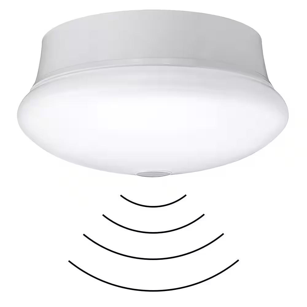60-Watt Equivalent 7 In. E26 Motion Sensor LED Light Bulb Customize Hold Times C
