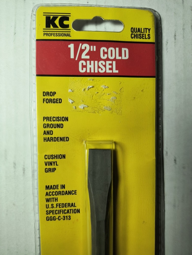 Cold Chisel 1/2" , Drop Forged, Cushion Vinyl Grip