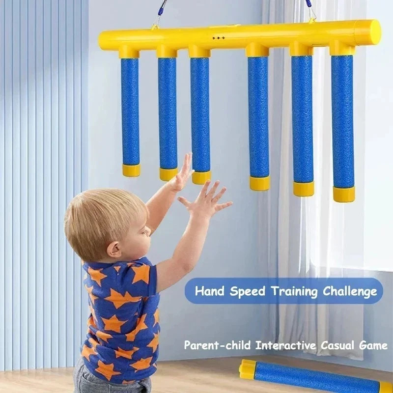 Reflex Drop Sticks Challenge Game, Hand Speed Eye Coordination Training Toy