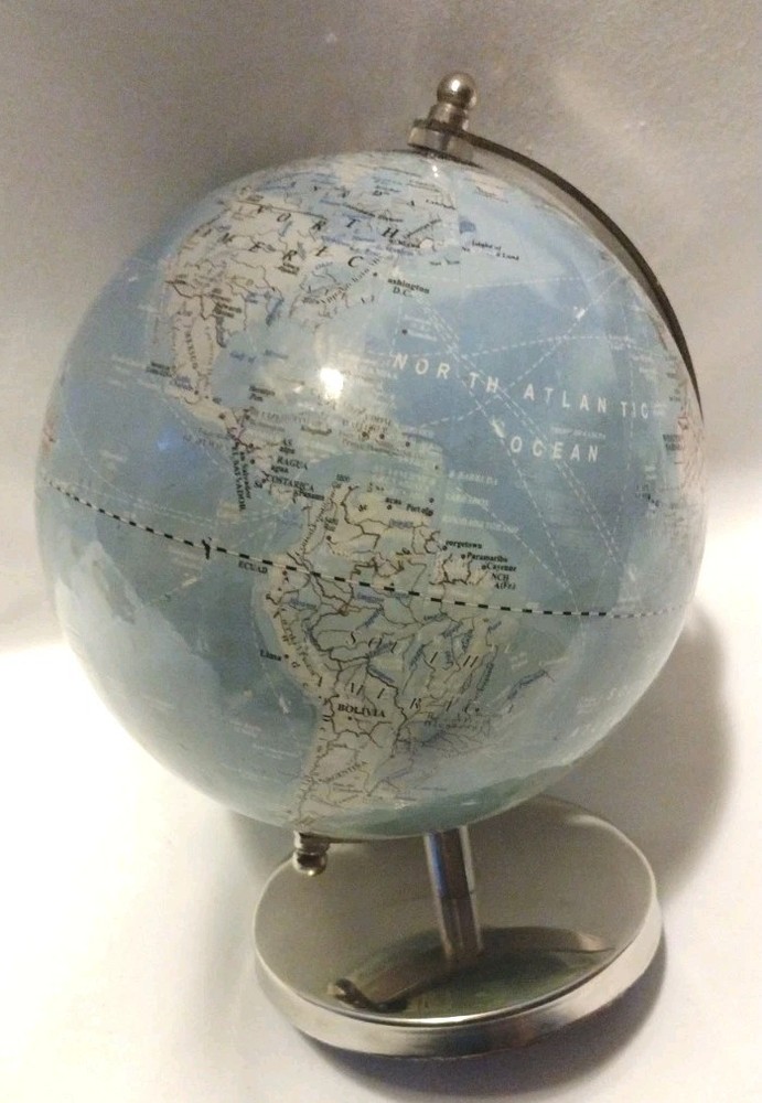 World Map 6" Atlas Globe Desktop Table Decorative Office Decor AB